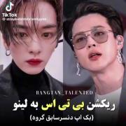 ری اکشن جین و جیمین و تهیونگ وقتی لینو رو دیدن 