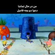 من در حال نگاه کردن دعوای اون دوتا فامیل