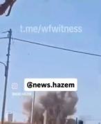 لحظه برخورد یک موشک بالستیک به پایگاه هوایی موفق السلطی اردن