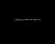 صبر می‌کنم ، کس دیگه ای رو نمیخوام:)