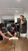 وقتی کتاب خوندن مثل فیلم دیدنه🤣