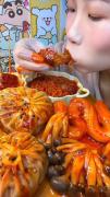 چالش غذا خوردن خوشمزه کره ایی🍒