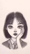 طراحی / نقاشی دختر ⁦(⁠人⁠ ⁠•͈⁠ᴗ⁠•͈⁠)⁩
