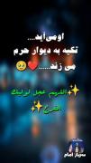او می‌آید....💚 تکیه به دیوار حرم می زند....❤️🥹