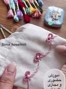 اموزشی برای گلدوزی ربان برای لباس 