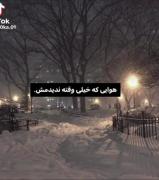من چطوری تاحالا برف ندیدممم!??