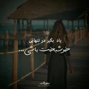 یاد بگیر در تنهایی خوشبخت باشی :) 