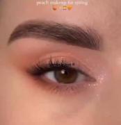 Peach makeup for spring.......