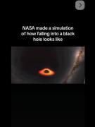ویدیویی از NASA:ورود به سیاهچاله چطوریه؟/کپشن: