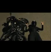 Even when a girl rides a motorcycle...